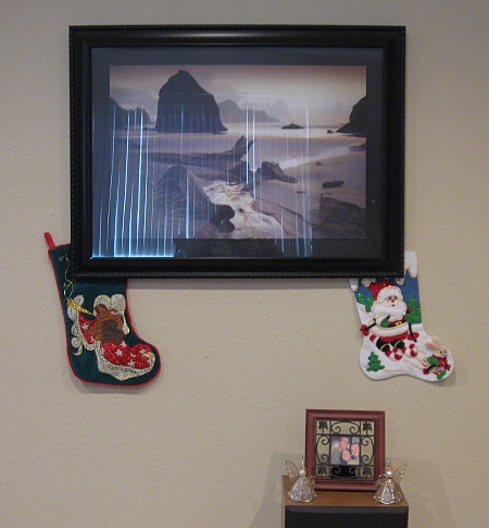 Stockings Under A Wall Picture